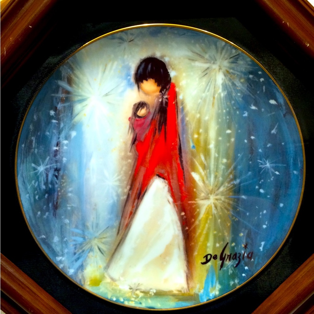 DeGrazia Navajo Madonna Plate 1984 Holiday Series Limited Edition 10 Inches